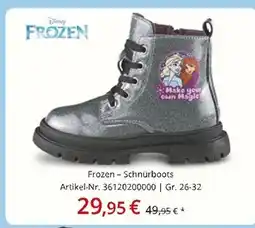Siemes Schuhcenter Disney frozen schnürboots Angebot