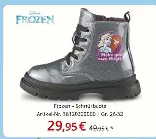 Siemes Schuhcenter Disney frozen schnürboots Angebot