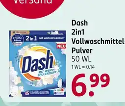 Rossmann Dash 2in1 vollwaschmittel pulver Angebot