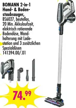 Möbel Boss Bomann 2-in-1 hand- & bodenstaubsauger Angebot