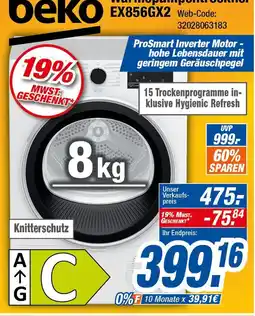 Expert Beko wärmepumpentrockner ex856gx2 Angebot