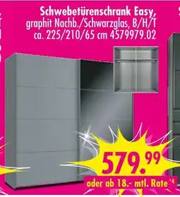 Möbel Boss Schwebetürenschrank easy Angebot
