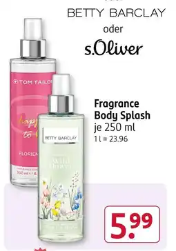 Rossmann Betty barclay fragrance body splash Angebot