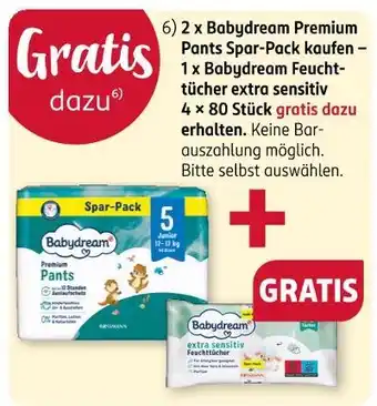 Rossmann Babydream premium pants spar-pack Angebot
