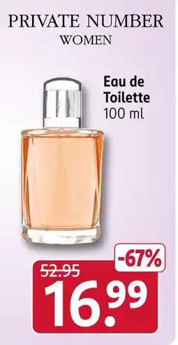Rossmann Private number women eau de toilette Angebot