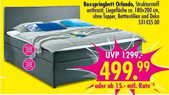 Möbel Boss Boxspringbett orlando Angebot