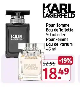 Rossmann Karl lagerfeld pour homme eau de toilette Angebot