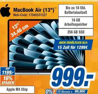 Expert Apple macbook air (13) Angebot