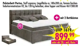 Möbel Boss Polsterbett portos Angebot