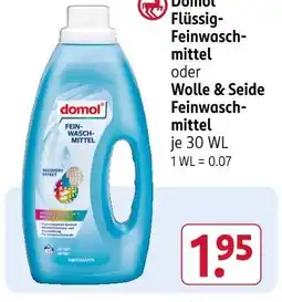 Rossmann Domol flüssig-feinwaschmittel Angebot