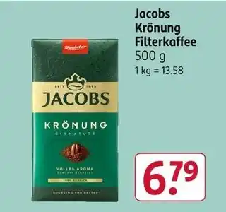 Rossmann Jacobs krönung filterkaffee Angebot