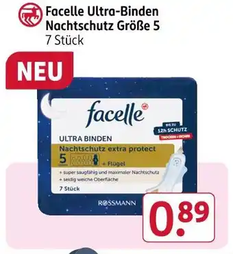 Rossmann Facelle ultra-binden nachtschutz größe 5 Angebot