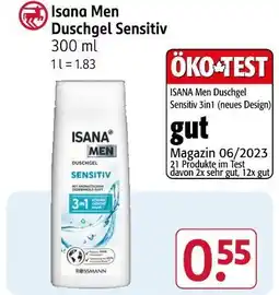 Rossmann Isana men duschgel sensitiv Angebot