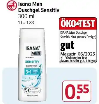 Rossmann Isana men duschgel sensitiv Angebot