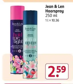 Rossmann Jean & len haarspray hold me tight Angebot