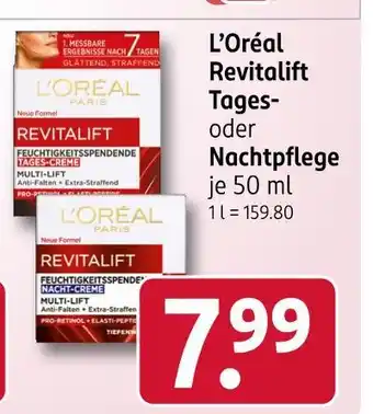 Rossmann L'oréal revitalift tagespflege Angebot