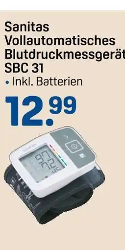 Rossmann Sanitas vollautomatisches blutdruckmessgerät sbc 31 Angebot