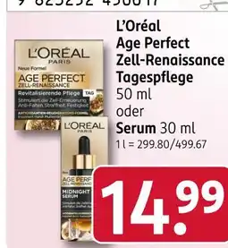 Rossmann L’oréal age perfect zell-renaissance tagespflege Angebot