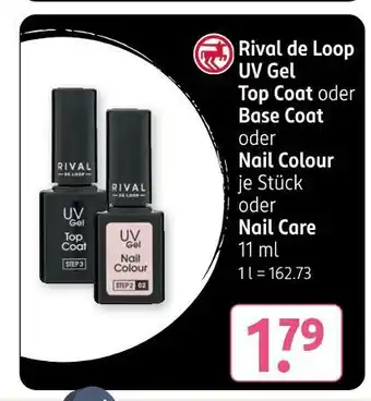 Rossmann Rival de loop uv gel top coat Angebot