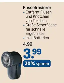Rossmann Fusselrasierer Angebot