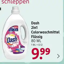 Rossmann Dash 2in1 colorwaschmittel flüssig Angebot