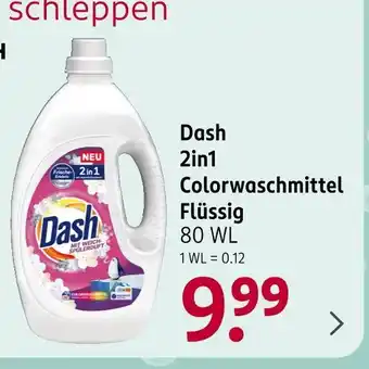Rossmann Dash 2in1 colorwaschmittel flüssig Angebot