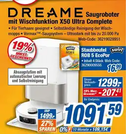 Expert Dreame saugroboter mit wischfunktion x50 ultra complete Angebot