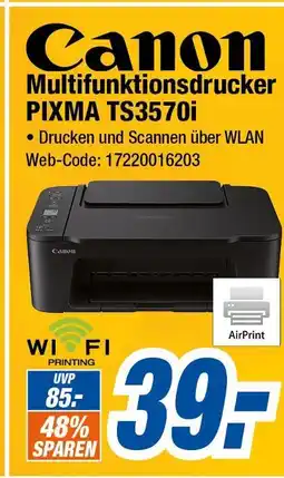 Expert Canon multifunktionsdrucker pixma ts3570i Angebot