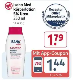 Rossmann Isana med körperlotion 5% urea Angebot