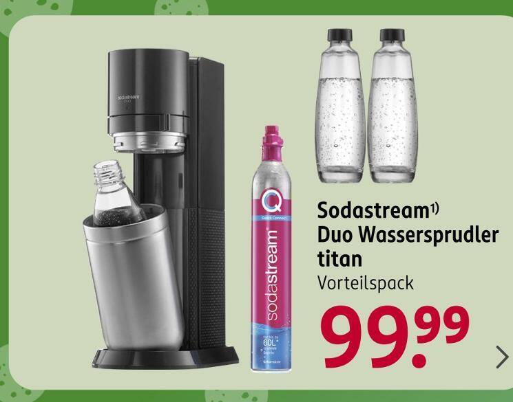 Sodastream duo wassersprudler titan Angebot bei Rossmann