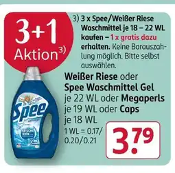 Rossmann Spee waschmittel gel Angebot