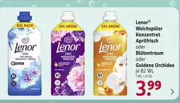 Rossmann Lenor weichspüler konzentrat aprilfrisch oder aprilfrisch oder blütentraum oder goldene orchidee Angebot