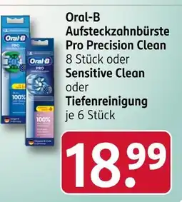 Rossmann Oral-b aufsteckzahnbürste pro precision clean Angebot