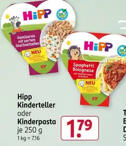 Rossmann Hipp kinderteller gemüsereis mit zartem geschnetzelten Angebot