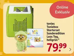 Rossmann Tonies toniebox starterset sonderedition leos tag, hellgrün Angebot