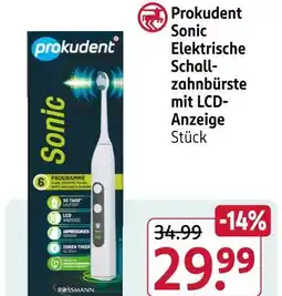 Rossmann Prokudent sonic elektrische schallzahnbürste mit lcd-anzeige Angebot