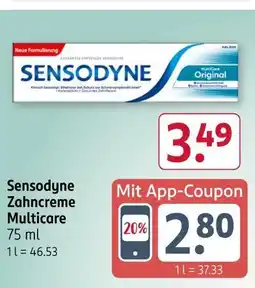 Rossmann Sensodyne zahncreme multicare Angebot