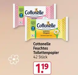 Rossmann Cottonelle feuchtes toilettenpapier sensitiv Angebot