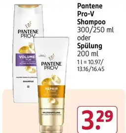 Rossmann Pantene pro-v shampoo 300 ml Angebot
