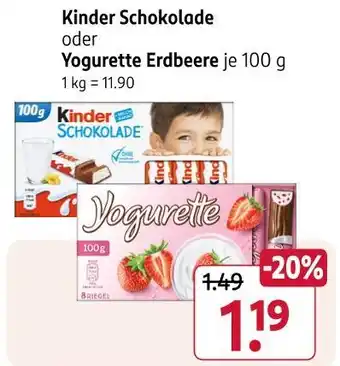 Rossmann Kinder schokolade Angebot
