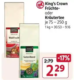 Rossmann King’s crown früchtetee waldfrucht Angebot