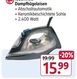 Rossmann Dampfbügeleisen Angebot