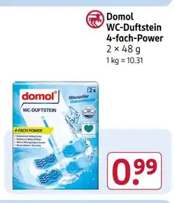 Rossmann Domol wc-duftstein 4-fach-power Angebot