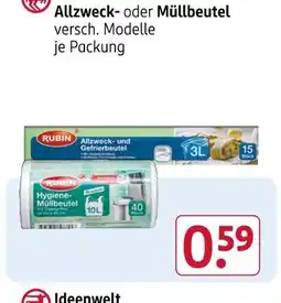 Rossmann Rubin allzweck- und gefrierbeutel Angebot