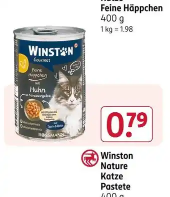 Rossmann Winston feine häppchen Angebot