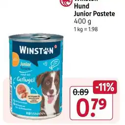 Rossmann Winston hund junior pastete Angebot