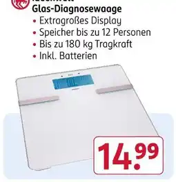 Rossmann Glas-diagnosewaage Angebot
