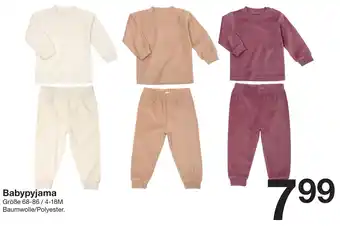 Zeeman Babypyjama Angebot
