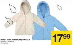 Zeeman Baby- oder Kinder-Regenjacke Angebot