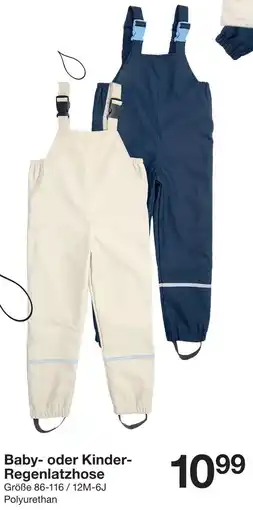 Zeeman Baby- oder Kinder Regenlatzhose Angebot